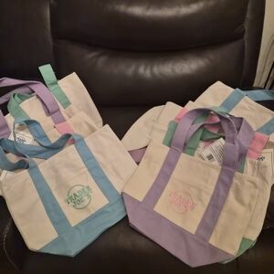 Trader Joe's Pastel Canvas Tote - Lavender, Mint, Pink, Blue ($25 For 4) Or ($8)